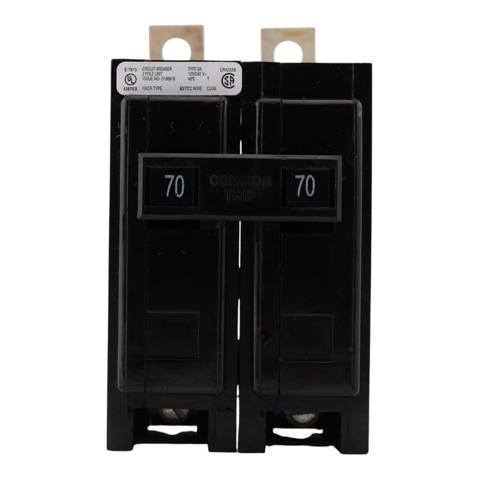 Eaton BAB, BAB2070, 70A, 2P, 120/240V, Bolt-On, Circuit Breaker - Image 2