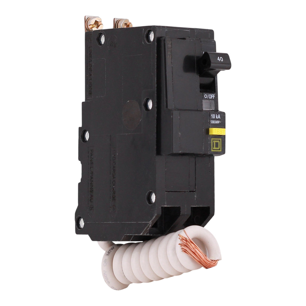 Square D QO QOB240GFI 40A 2P 120/240V GFCI Pigtail Neutral Circuit Breaker - Image 4