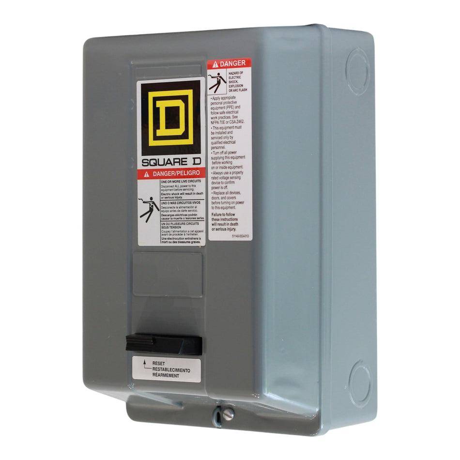 Square D Type S, 8536SBG1V02S, Size 0, 18A, 2HP, 120V Coil, NEMA 1, Non-Reversing Motor Starter - Image 2