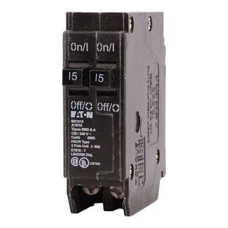 Eaton BD1515 15A-15A 1P 120V Duplex Circuit Breaker - Image 6