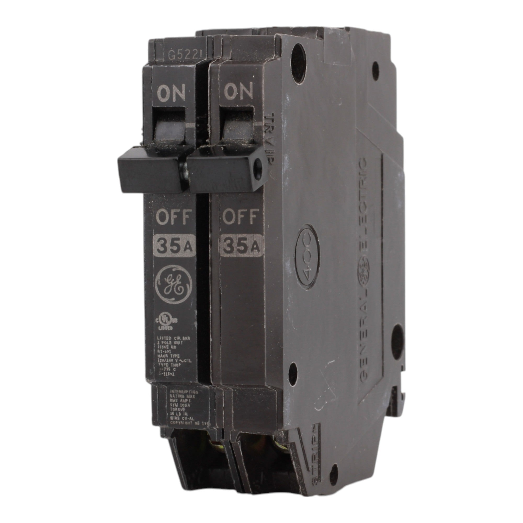 GE THQP235 35A 2P 120/240V Q-Line Thin Plug-In Circuit Breaker - Image 6