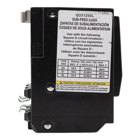 Square D QO3125SL, 125A, 240V, 3-Pole Lug Kit - Image 5