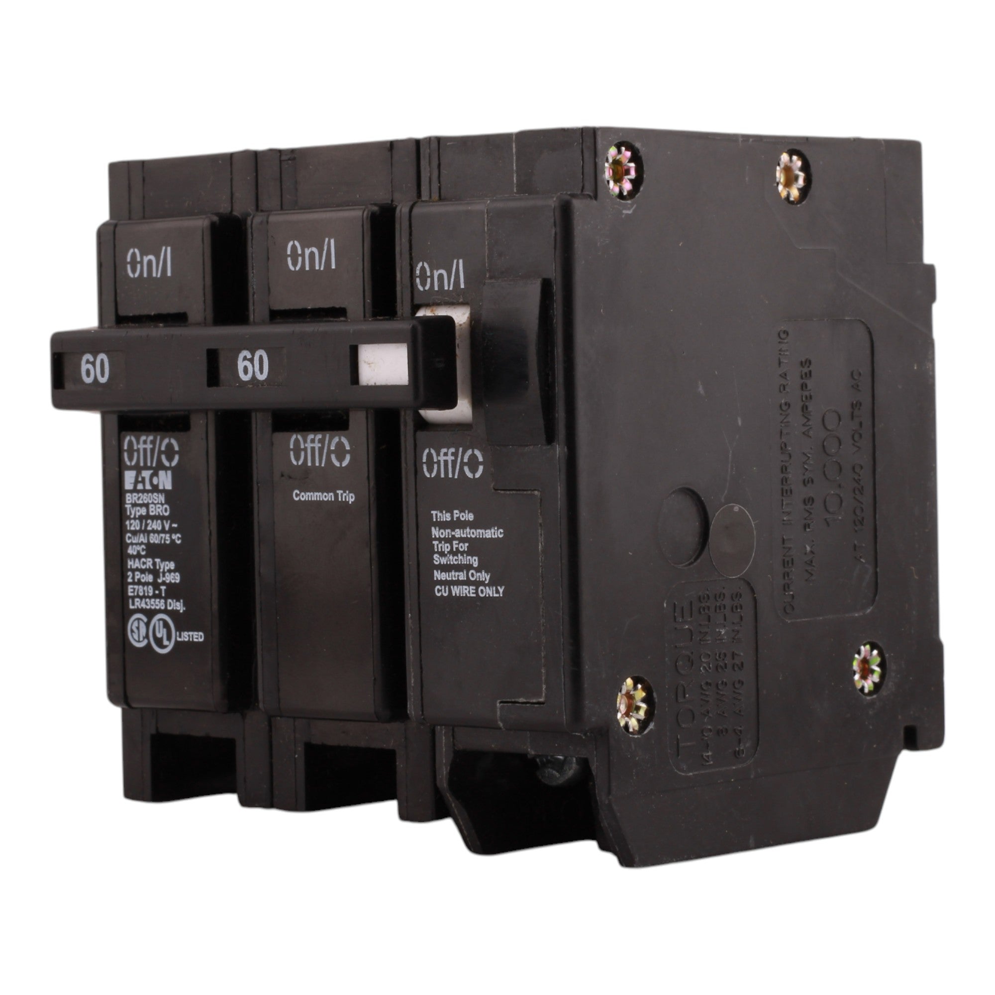Eaton BR BR260SN 60A 2P 120/240V Circuit Breaker - Image 6