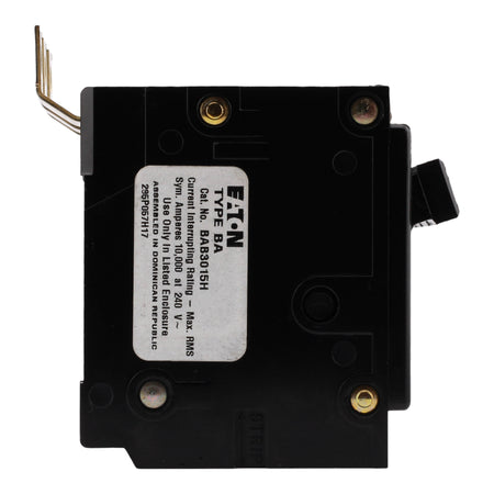 Eaton Quicklag BAB3015H 15A 3P 240V Thermal-Magnetic Bolt-On Circuit Breaker - Image 4