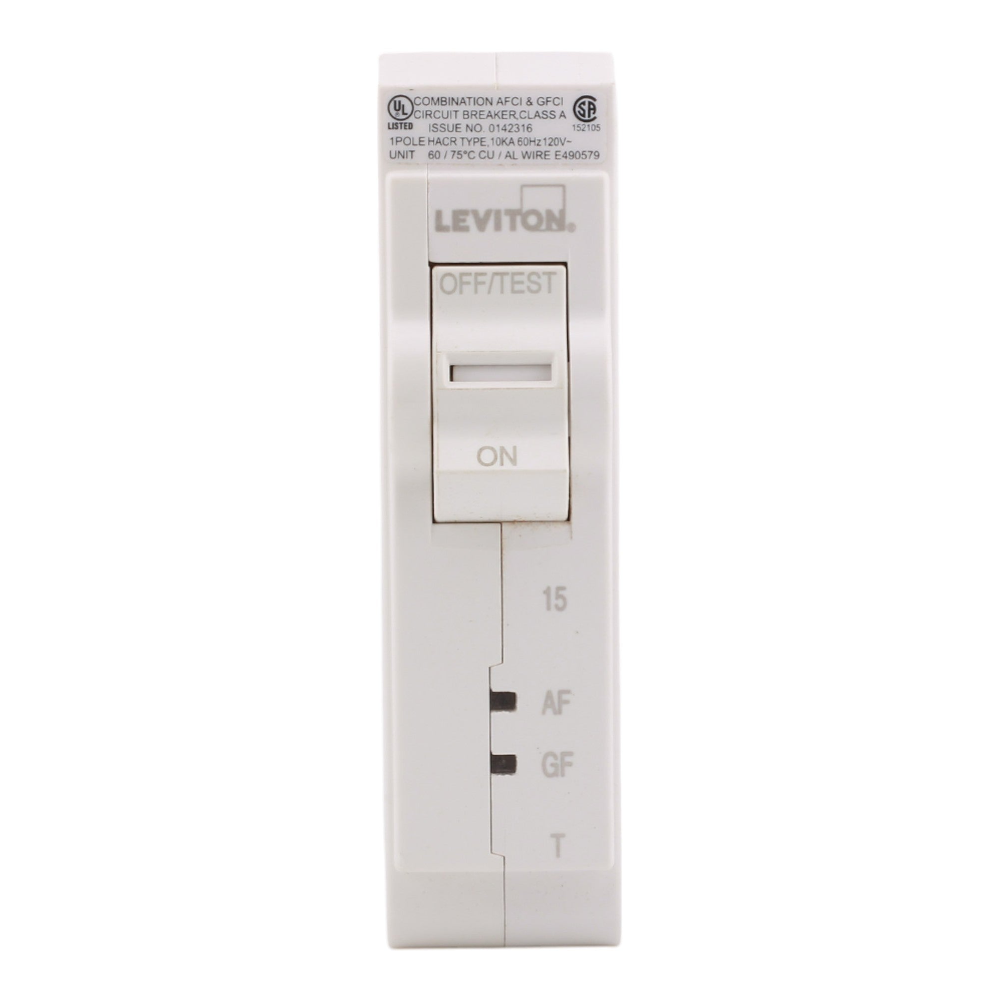 Leviton LB115-DFT 15A 1P 120V AFCI/GFCI Circuit Breaker - Image 3