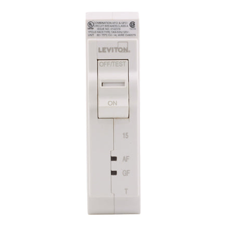 Leviton LB115-DFT 15A 1P 120V AFCI/GFCI Circuit Breaker - Image 3