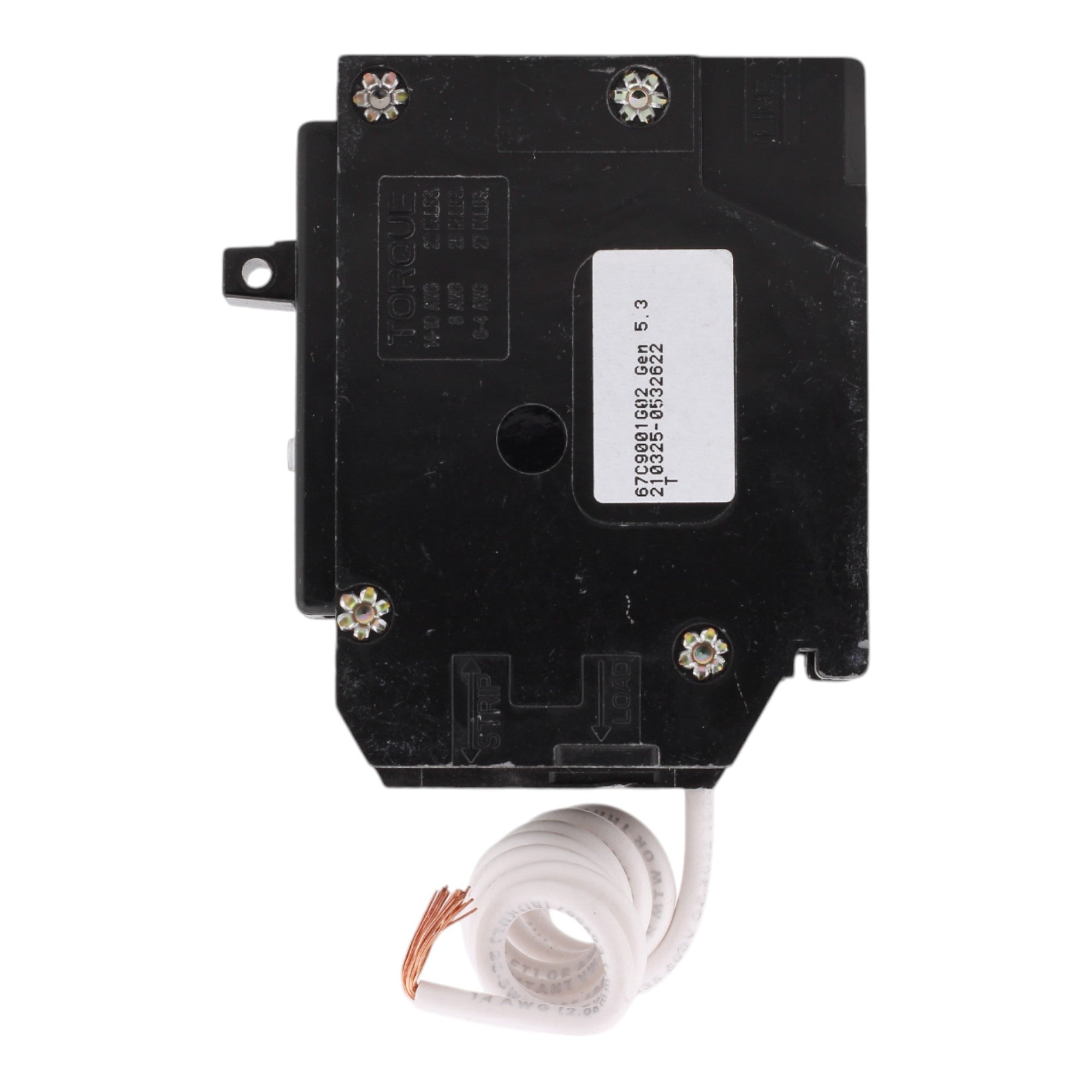 Eaton BRHN120AF, 20A, 120V, 1-Pole AFCI Circuit Breaker, Pigtail Neutral, Plug-On, for BR Load Centers - Image 5