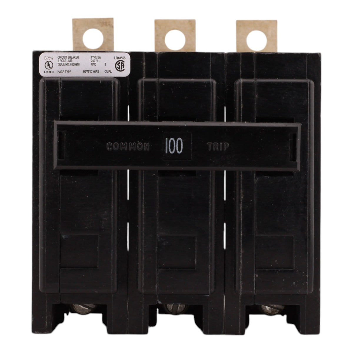 Eaton BAB3100H 100A 3P 240V Bolt-On Circuit Breaker - Image 6