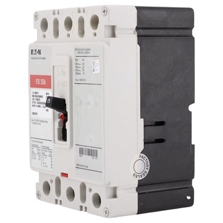 Eaton Series C, FD3015, 15A, 3P, 600V, Thermal Magnetic, Circuit Breaker - Image 3