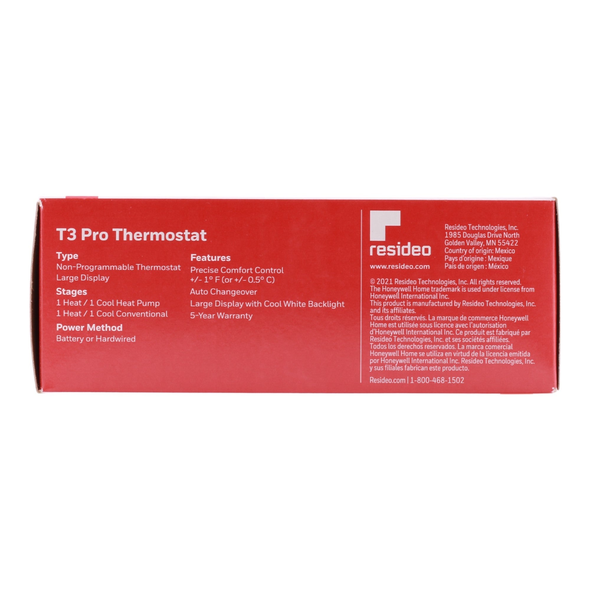 Resideo T3 Pro TH3110U2008 1H/1C Non-Programmable Thermostat - Image 6
