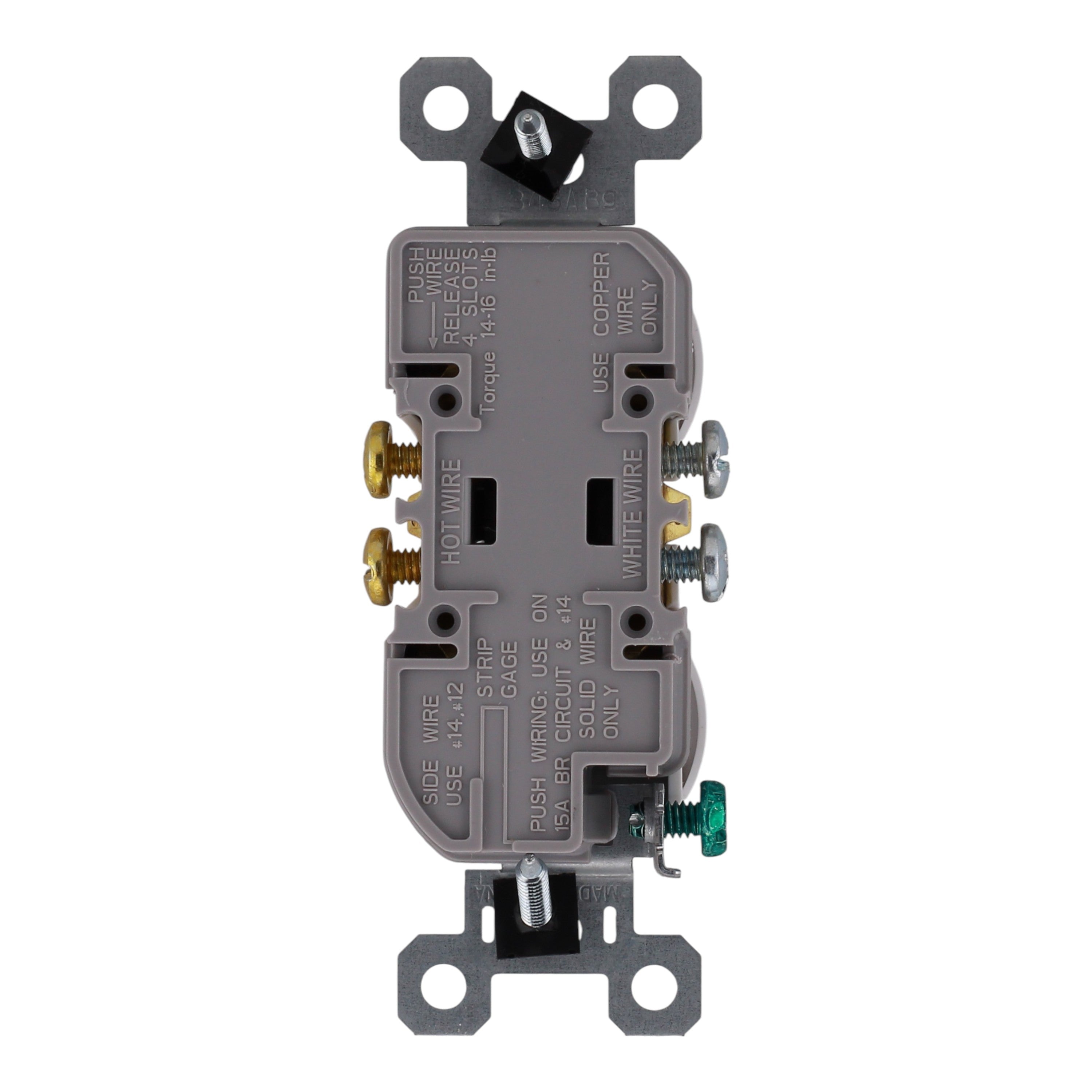Pass & Seymour Trademaster PACK-10  3232TRW 15A 125V Tamper-Resistant Duplex Receptacle White - Image 6