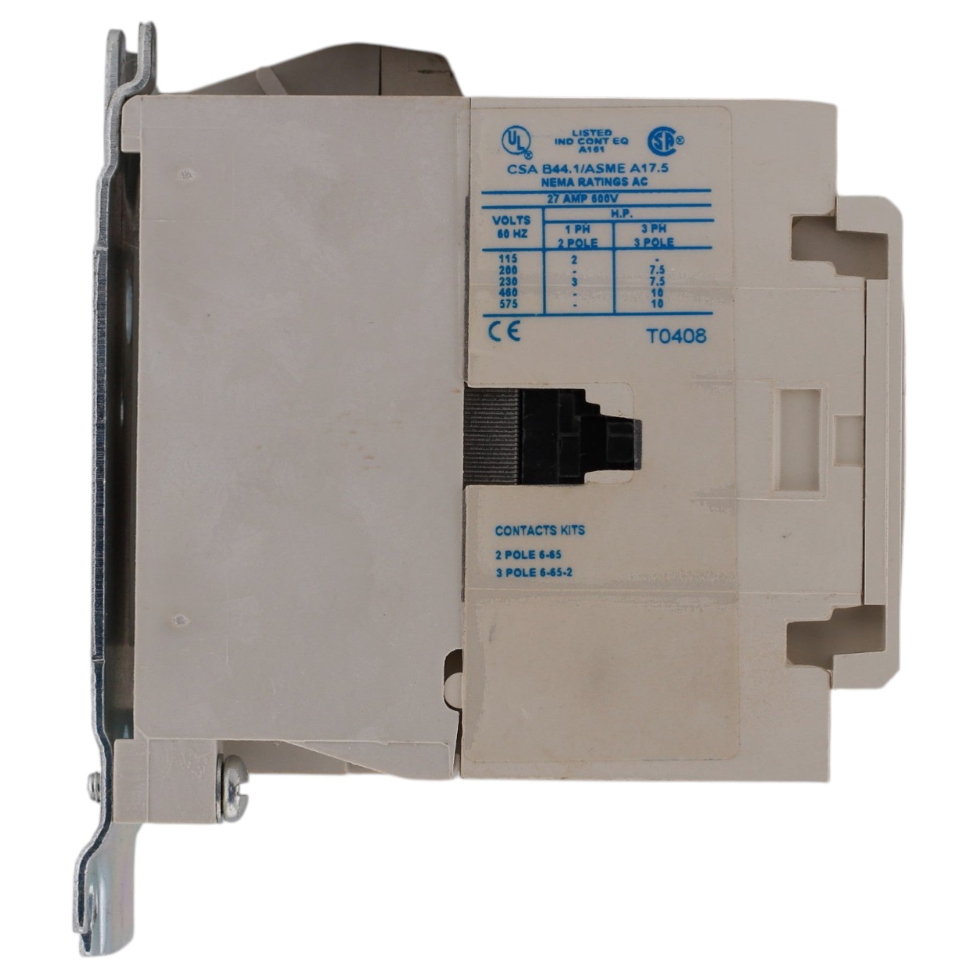 Eaton Cutler-Hammer, CN15DN3DB, 27A, 3-Pole, 600V, NEMA Size 1, Non-Reversing, Motor Contactor - Image 12