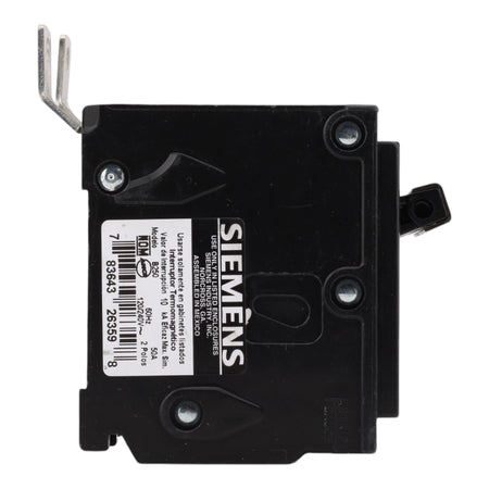 Siemens B250 50A 120/240V 2-Pole Thermal Magnetic Circuit Breaker, Type BL, 10kA Interrupt - Image 5