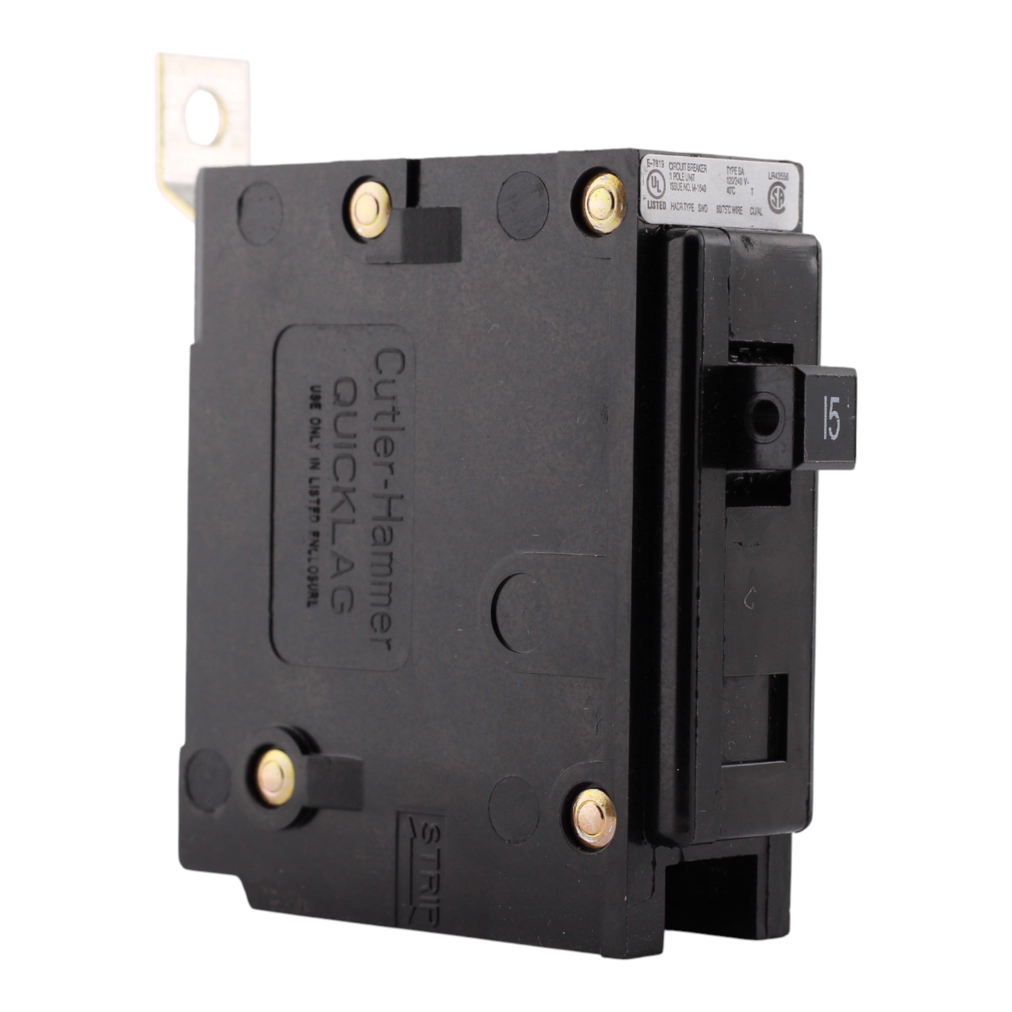 Eaton BAB, BAB1015, 15A, 1P, 120/240V, Bolt-On, Circuit Breaker - Image 9