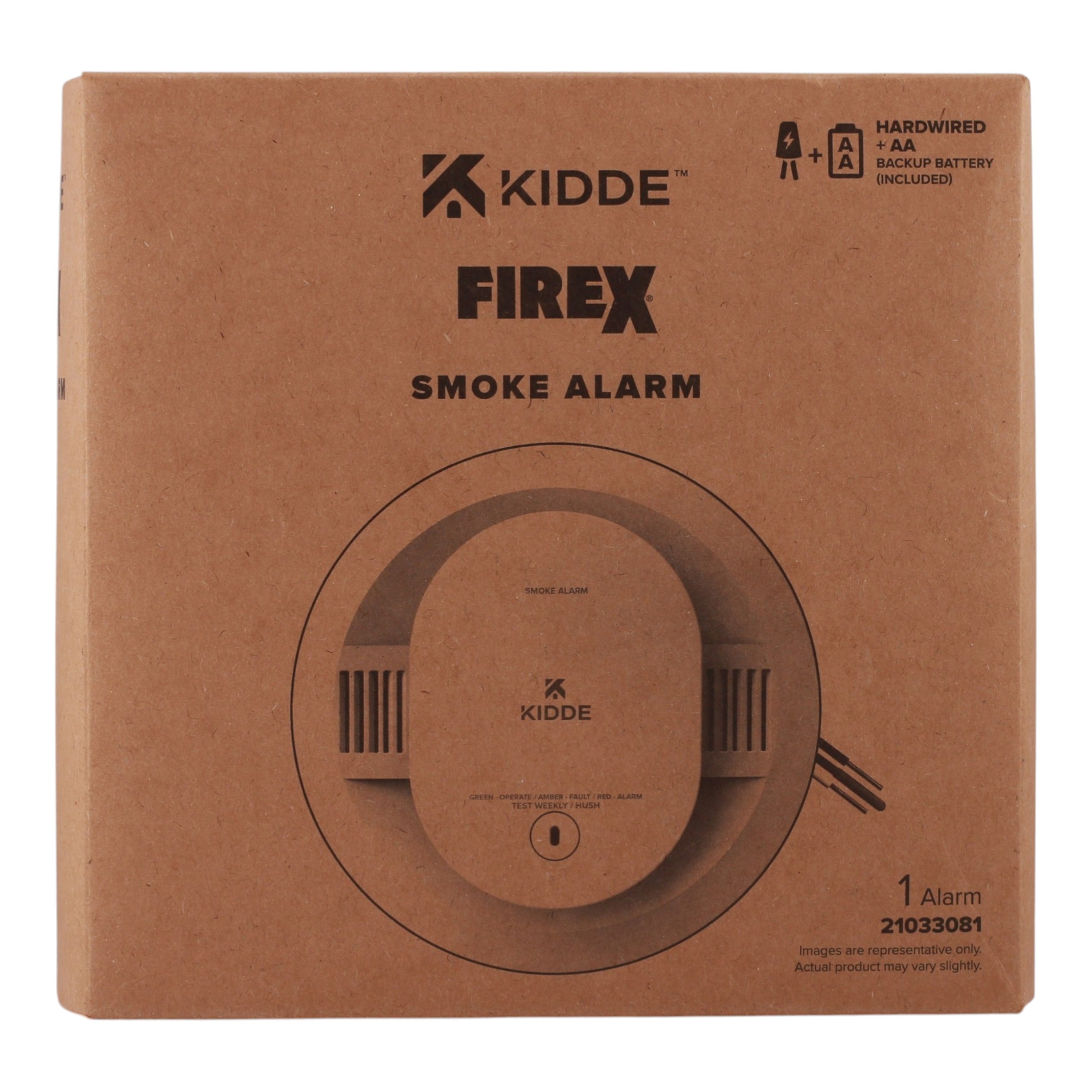 Kidde FireX, SMACFEX, 120V, Hardwired, Photoelectric, AA Backup, Smoke Alarm - Image 3