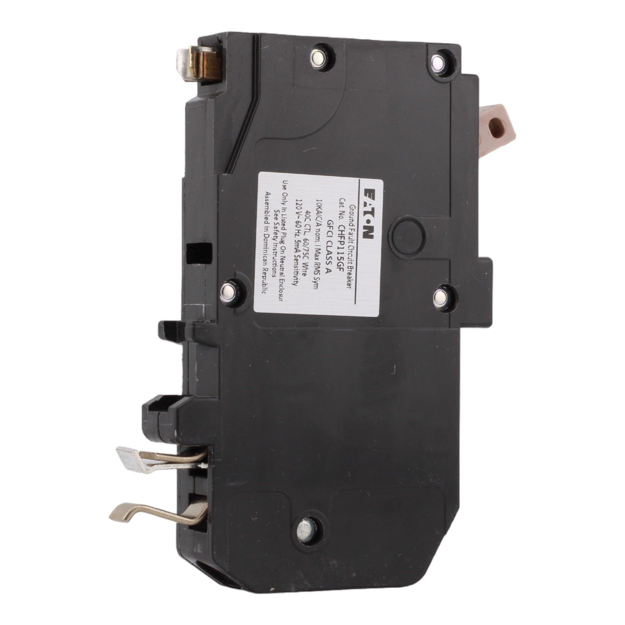 Eaton CHFP115GF, 15 Amps, 120/240 Volts, Single Pole, GFCI Ground Fault Circuit Breaker, Plug-On Neutral, for CH Loadcenters - Image 5