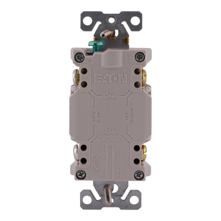 Eaton Arrow Hart, SGFD20W, 20A, 2P, 125V, GFCI, Blankface, Self-Test, Receptacle - Image 6