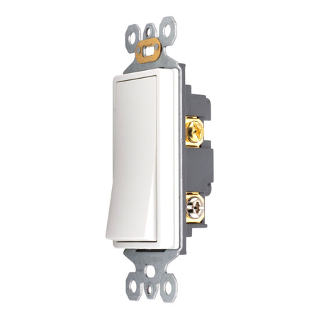 RES POWER 15A 125V Decorator Style Three Way Switch cULus Listed White - Image 3