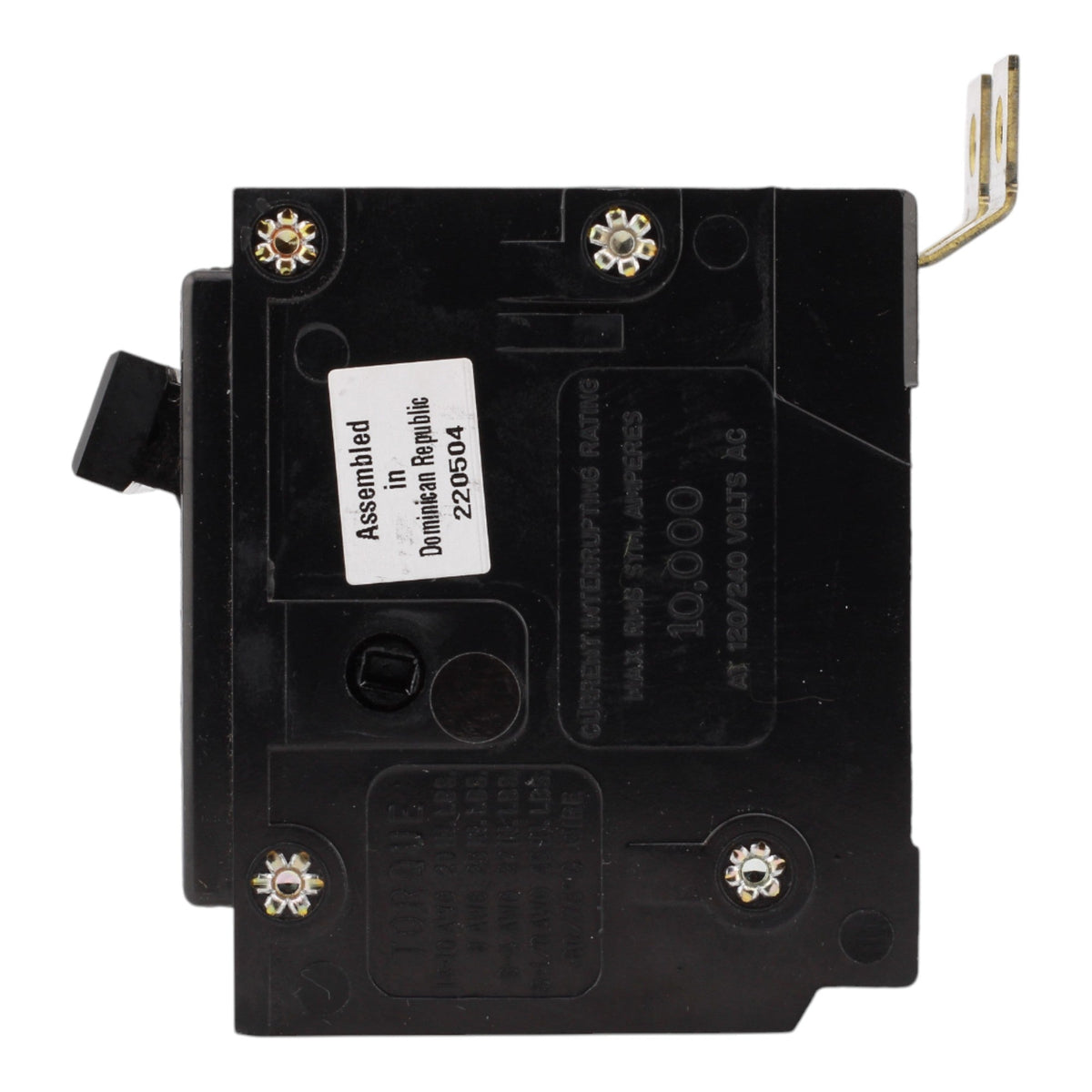 Eaton BAB2060, 60A, 120/240V, 2-Pole, 10kAIC, Quicklag Industrial Thermal-Magnetic Circuit Breaker, Bolt-On - Image 4