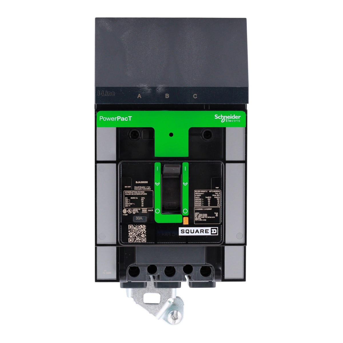 Square D PowerPacT B, BJA36030, 30A, 3P, 600Y/347V, I-Line, Circuit Breaker - Image 5