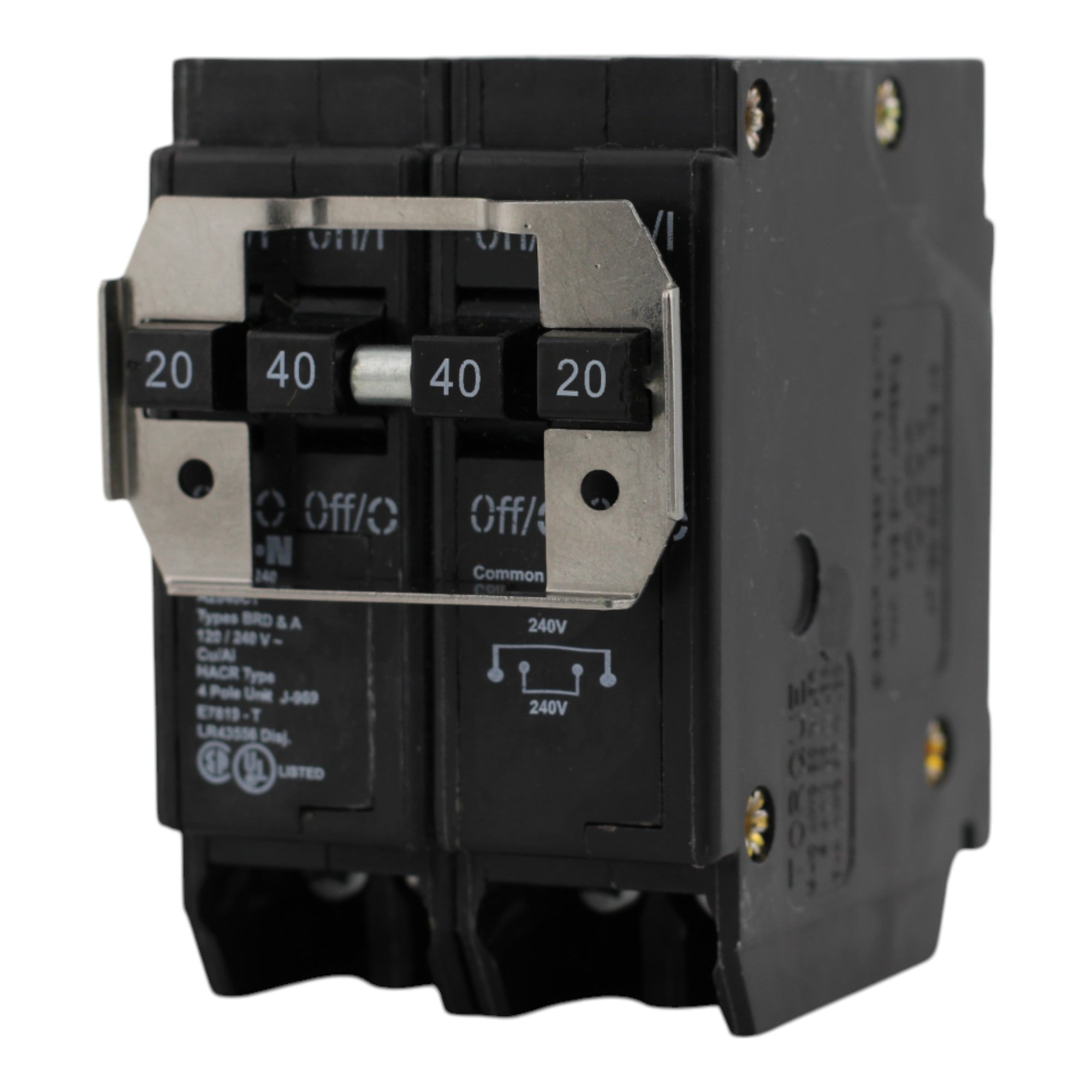 Eaton BQC220240 20/40A 4P 120/240V Quadplex Circuit Breaker - Image 6