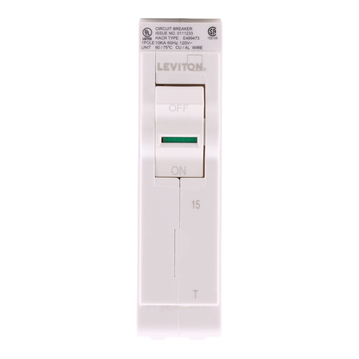 Leviton  LB115-T 15A 1P 120/240V Standard Circuit Breaker - Image 3