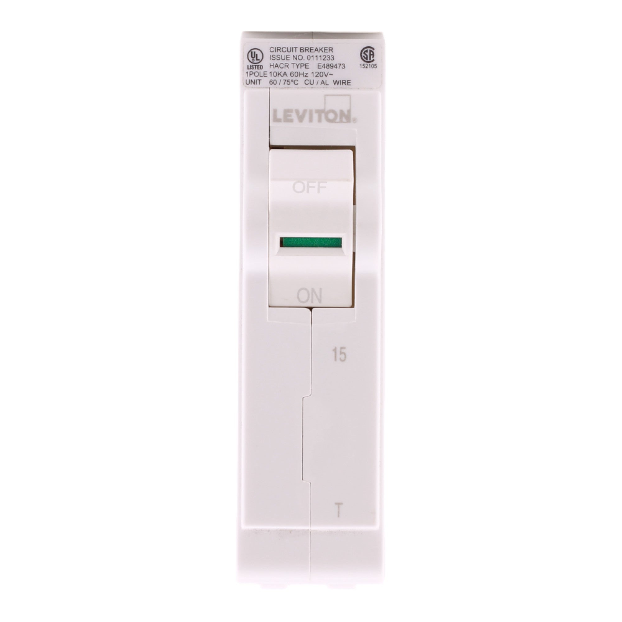 Leviton  LB115-T 15A 1P 120/240V Standard Circuit Breaker - Image 3