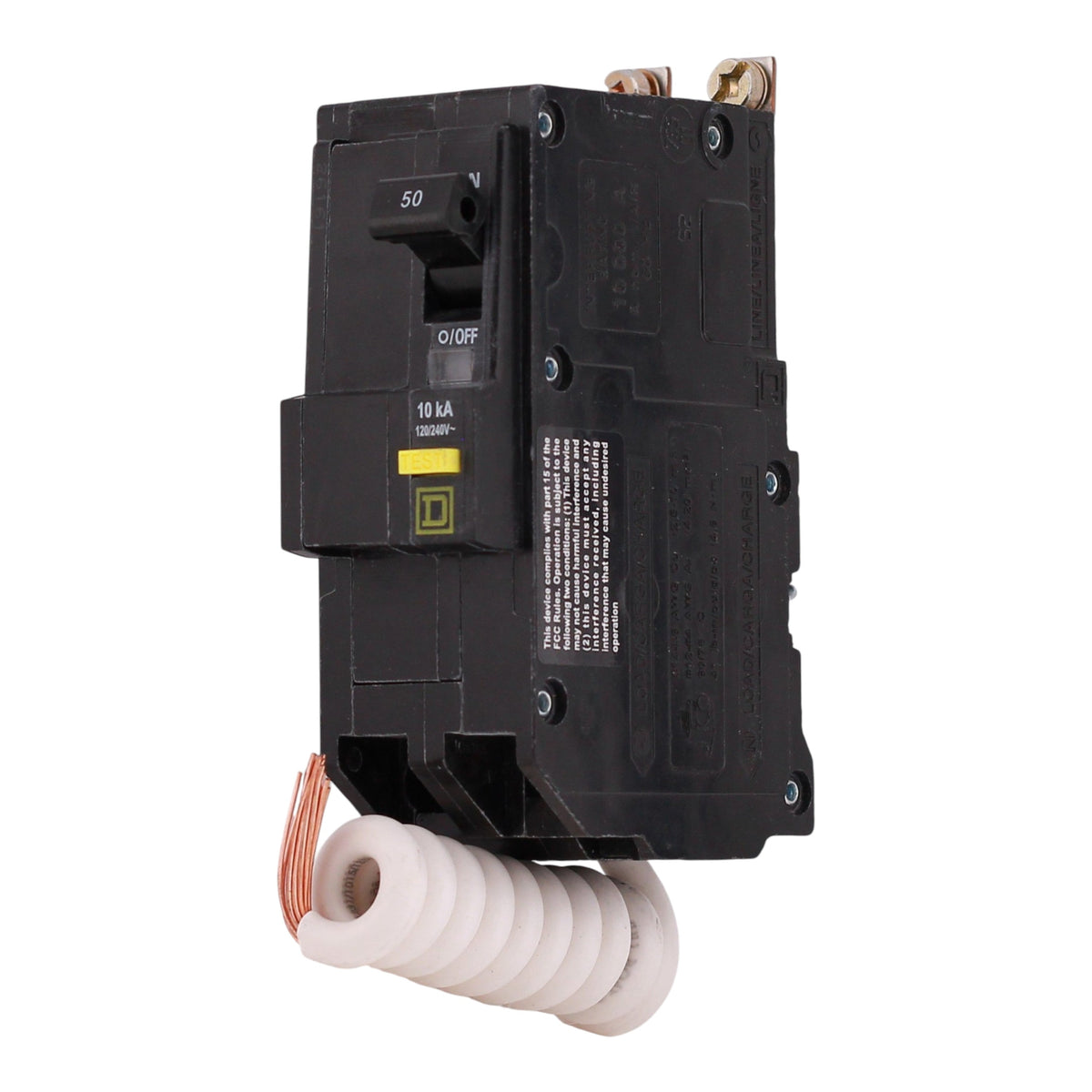 Square D QO, QOB250GFI, 50A, 2P, 120/240V, GFCI, Pigtail Neutral, Circuit Breaker - Image 5