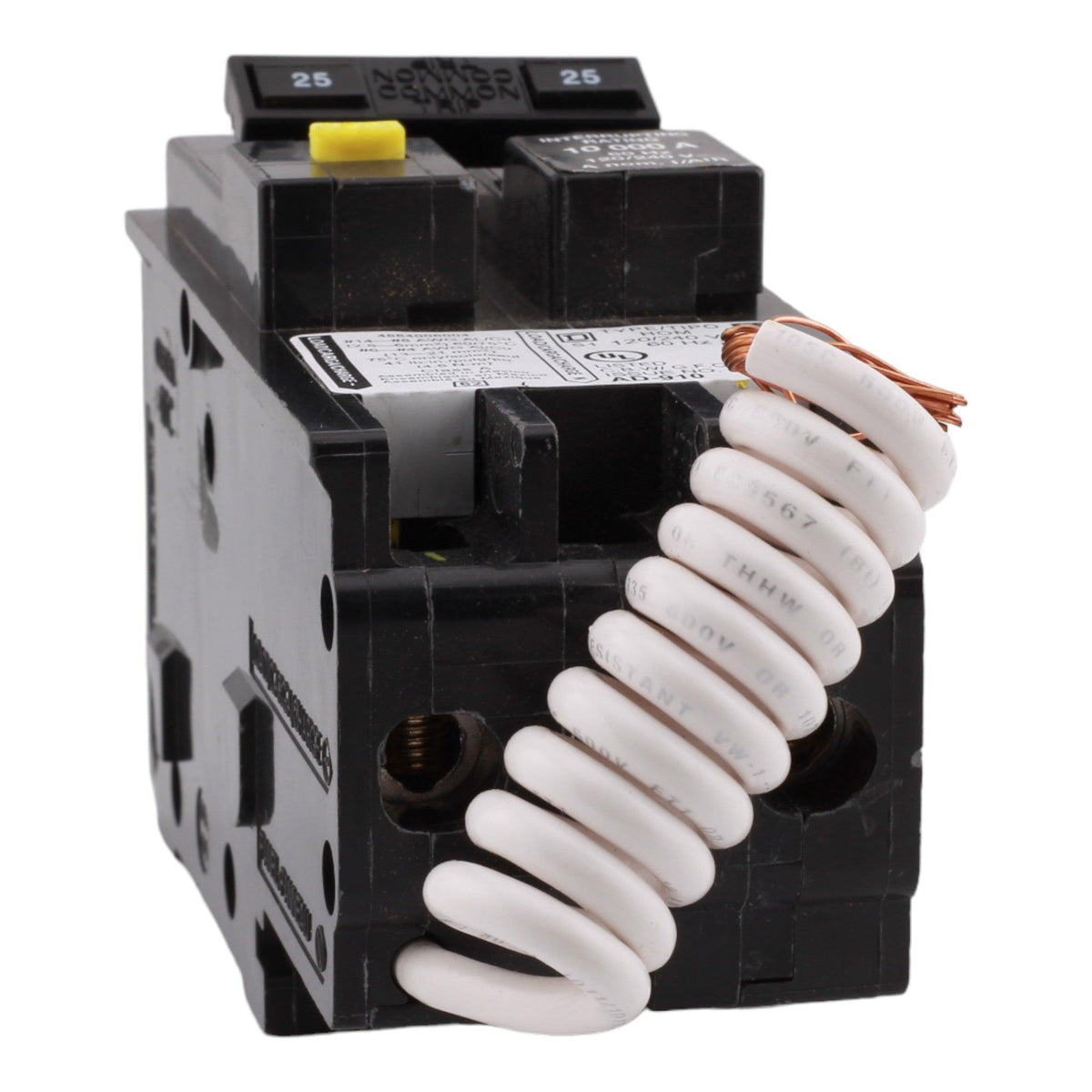 Square D HOM225GFI 25 Amp Double Pole 240V Pigtail-Neutral GFCI Ground Fault Circuit Breaker UL - Image 6