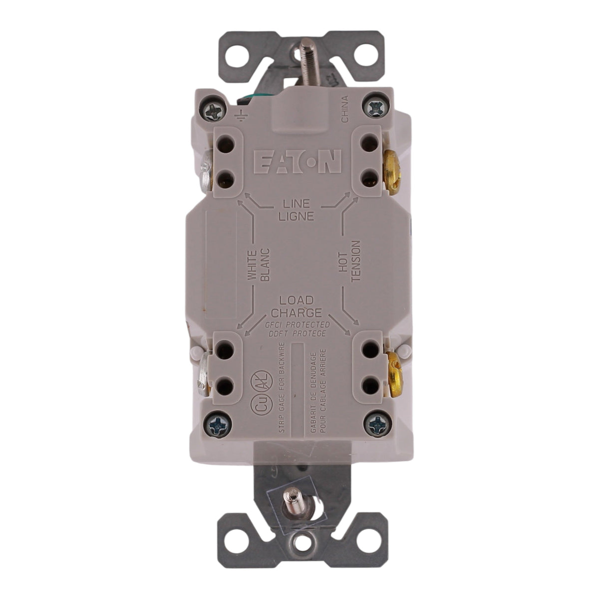 Eaton TR GFCI TRSGF15W-M 15A 125V Tamper Resistant Self-Test GFCI Receptacle - Image 7