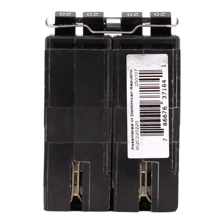 Eaton BQC220220, (2) 20A, 120/240V, 4-Pole, 10kA, Thermal Magnetic Circuit Breaker, Plug-On, for Type BR Load Centers - Image 7