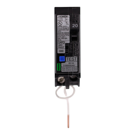 Siemens QA, QA120AFCWG, 20A, 1P, 120V, AFCI, Pigtail Neutral, Circuit Breaker - Image 4
