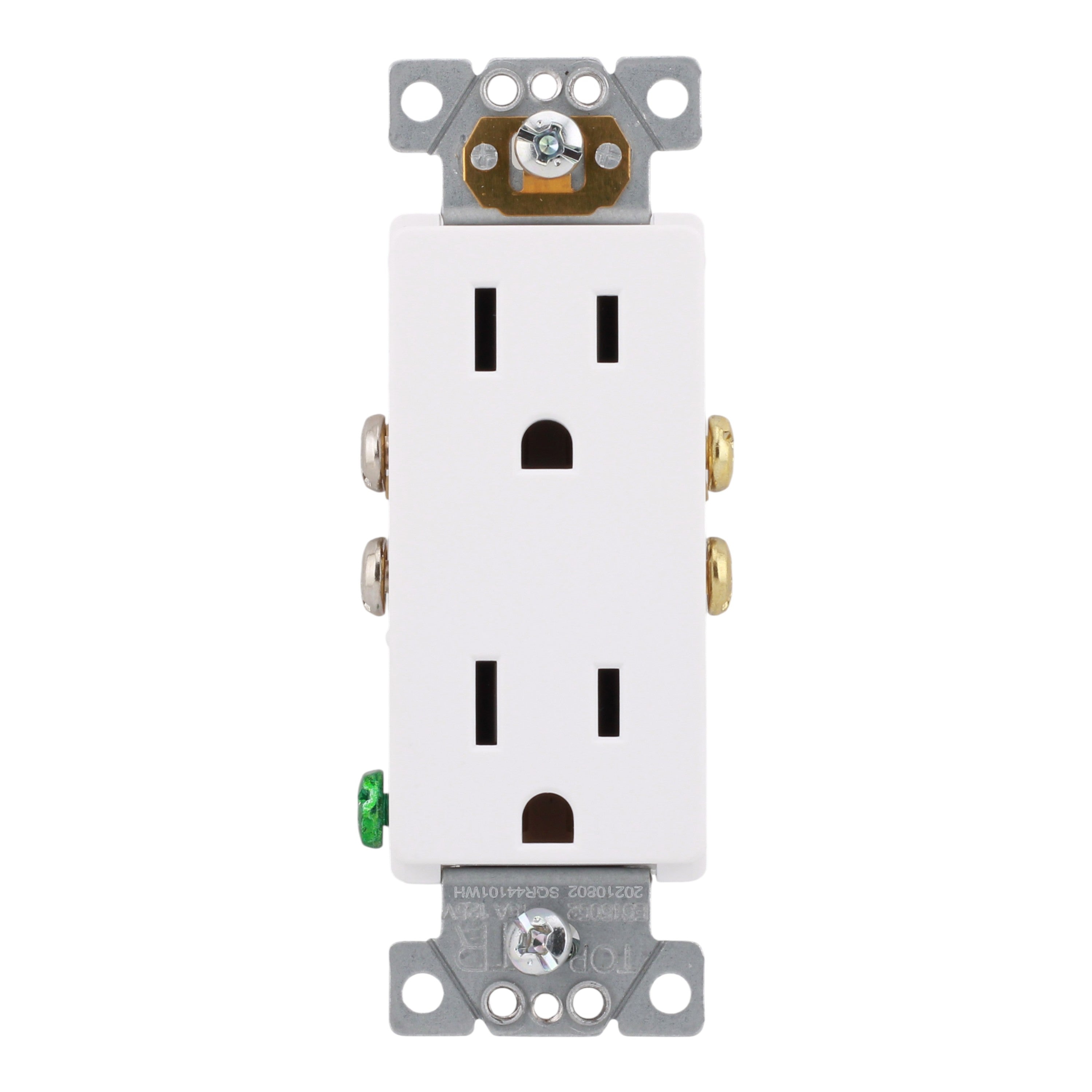 Square D X Series SQR44101WH 15A 125V Tamper Resistant Duplex Outlet White - Image 5