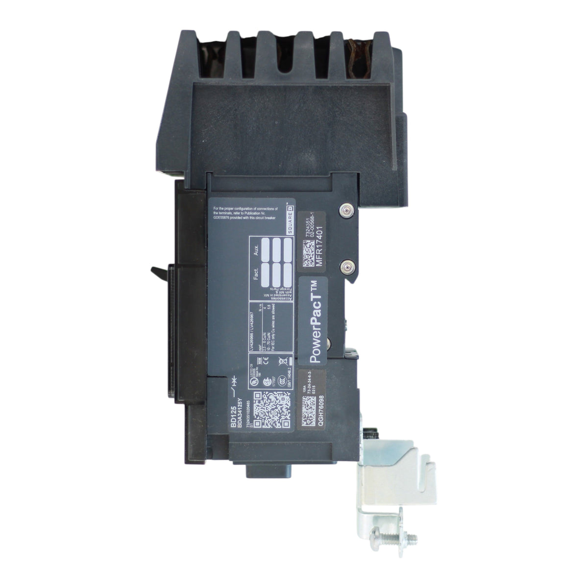 Square D PowerPacT B, BDA34125Y, 125A, 3P, 480Y/277V, I-Line, Thermal Magnetic, Circuit Breaker - Image 7