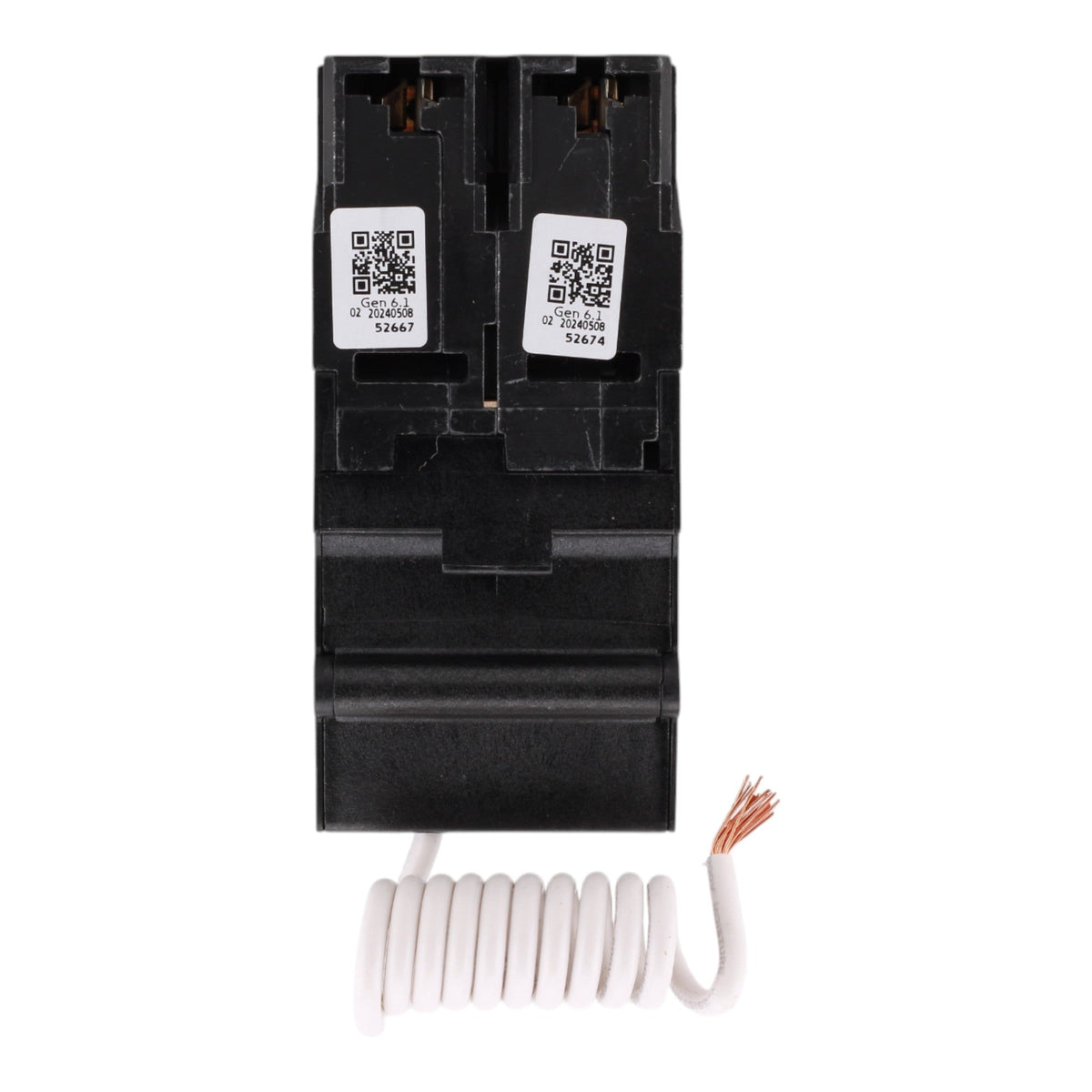Eaton BRN220GF 20A 120/240V 2-Pole GFCI Circuit Breaker for BR Loadcenters, Pigtail Neutral, Ground Fault Protection - Image 6
