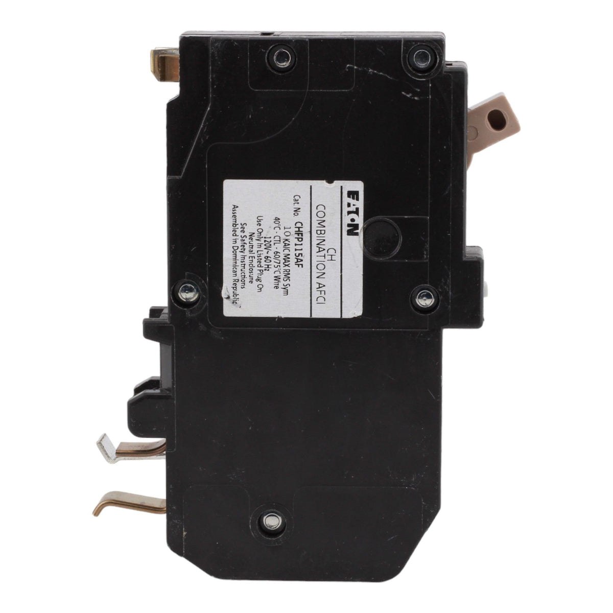 Eaton CHFP115AF 15 Amps 120 Volts Single Pole AFCI Arc Fault Circuit Breaker Plug-On Neutral for CH Loadcenters - Image 7