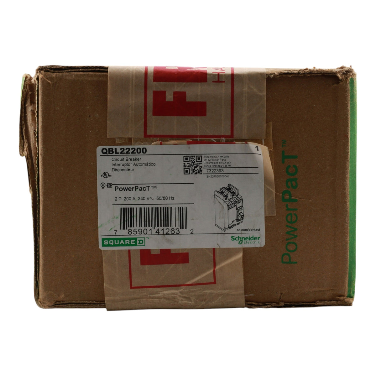 Square D QBL22200 200A 2P 240VAC Circuit Breaker - Image 2