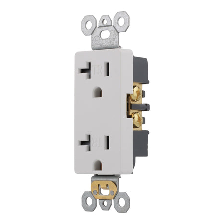RES POWER 20A 125V Tamper-Resistant Decorator Duplex Receptacle cULus Listed White - Image 6