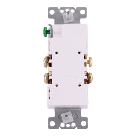 Square D X Series, SQR44104WH, 15A, 125V, TR/WR, Decorator Duplex Receptacle, White - Image 7