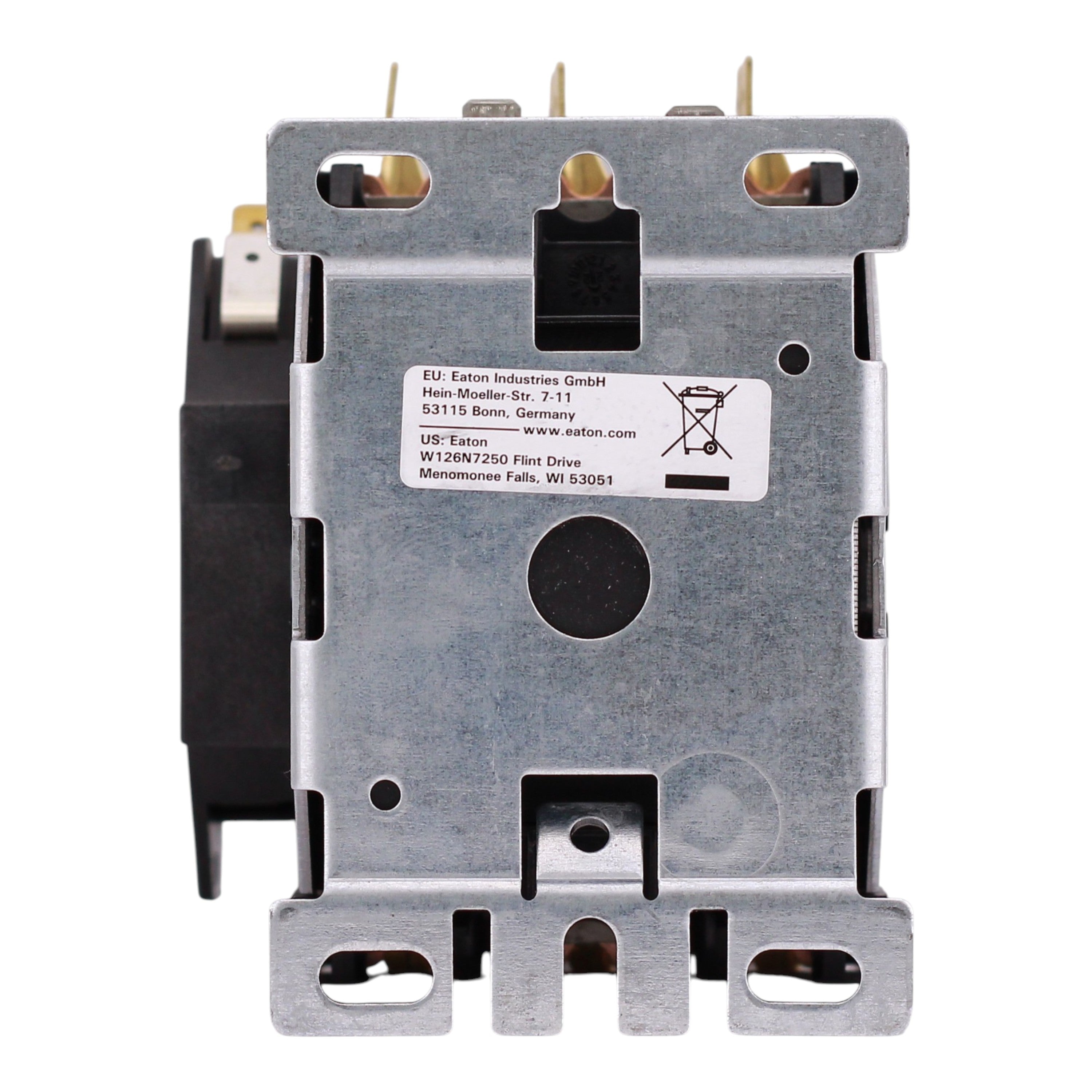 Eaton C25F, C25FNY44AL, 60A, 3-Pole, 110/120V Coil, Definite Purpose Contactor, Open, Metal Plate - Image 7