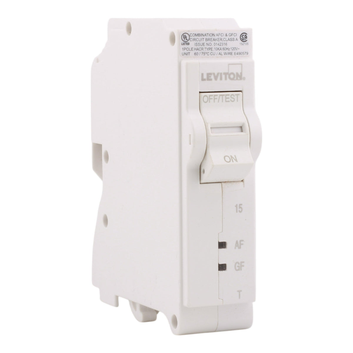 Leviton LB115-DFT 15A 1P 120V AFCI/GFCI Circuit Breaker