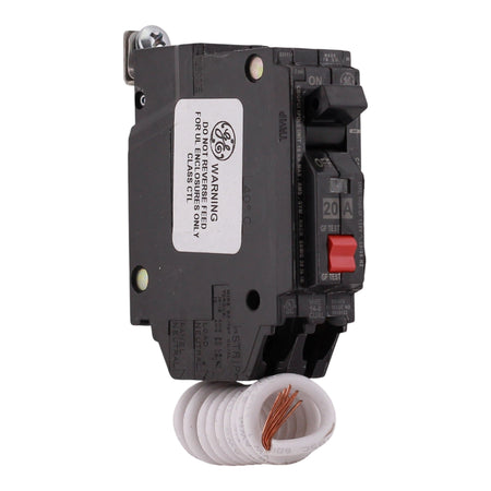 GE Q-Line, THQB1120GFT, 20A, 1P, 120V, GFCI, Bolt-On, Circuit Breaker