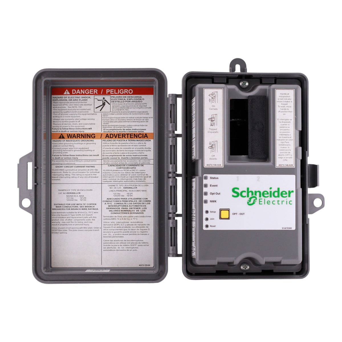 Square D Wiser, EER260LLCR, 60A, 120/240V, Load Control/Disconnect, Energy Monitor - Image 5