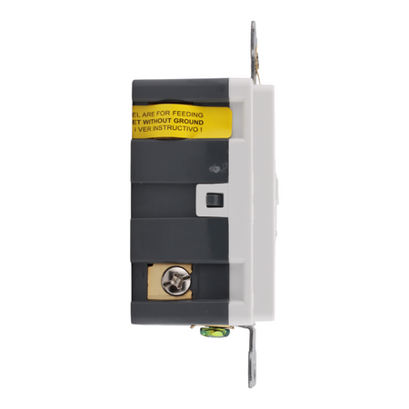 RES POWER, 20A, 125V, Blank Face GFCI Device, cULus Listed, RES20GFIBW, White - Image 6