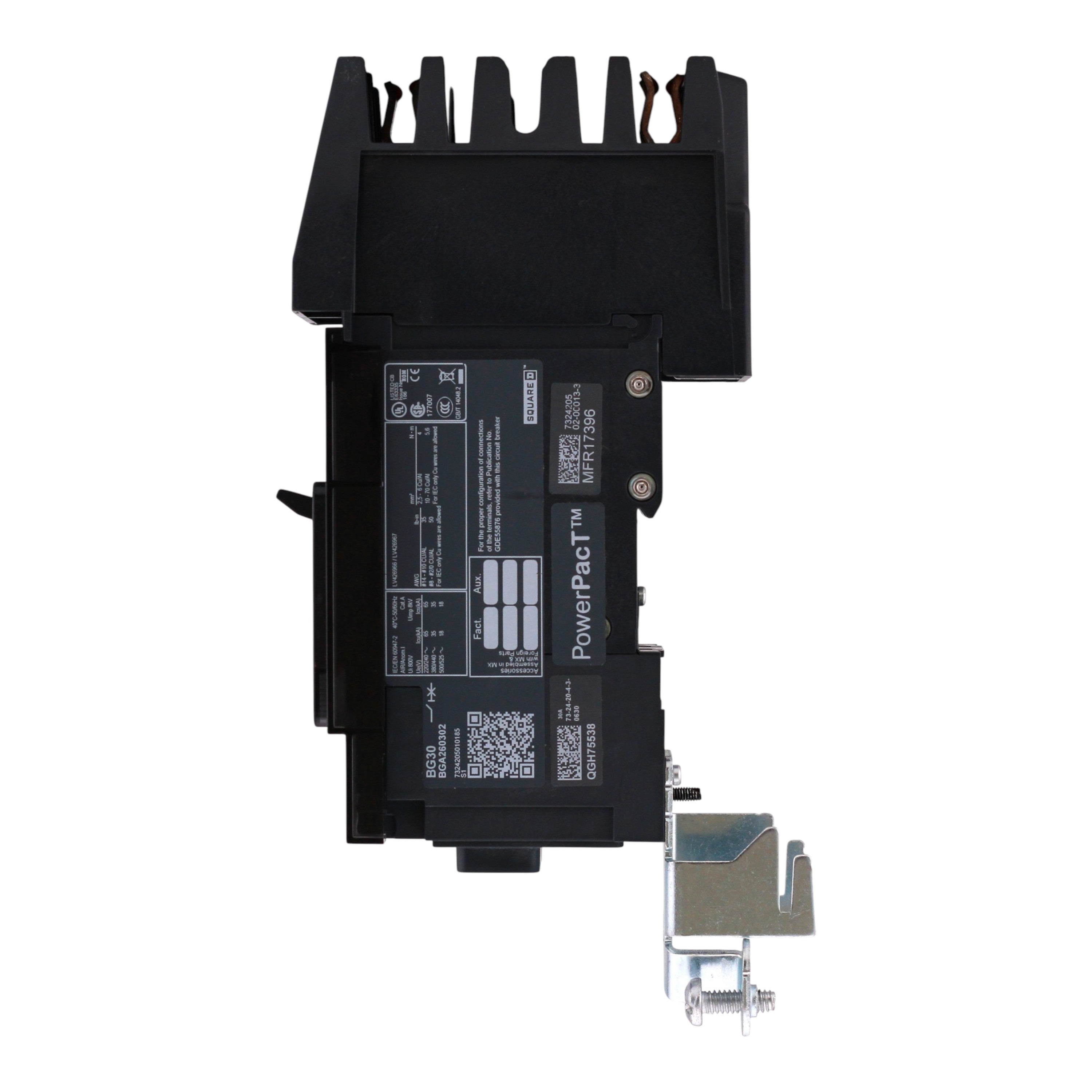 Square D PowerPacT B, BGA260302, 30A, 2P, 600Y/347VAC, Thermal Magnetic, I-Line, Circuit Breaker - Image 7
