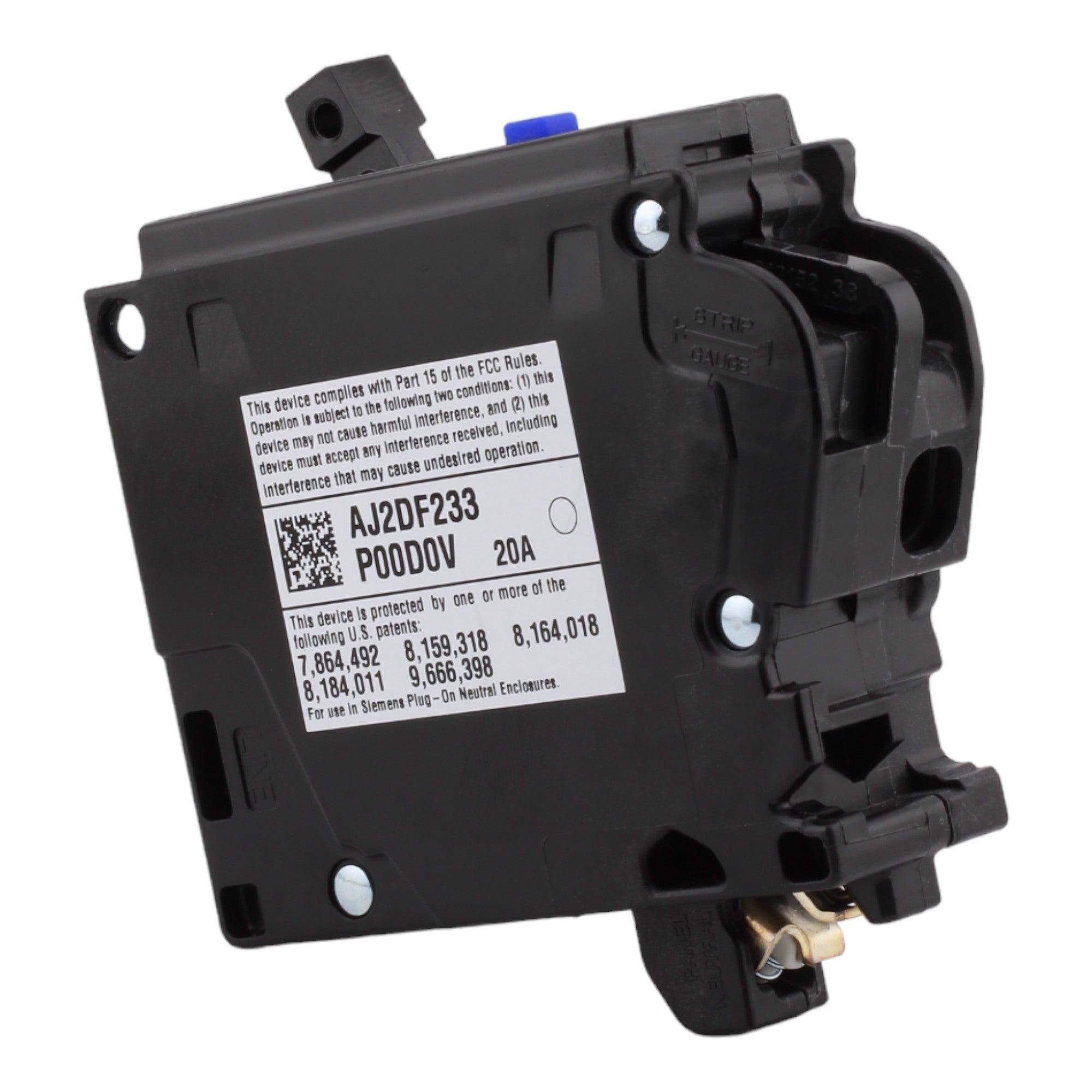 Siemens QA120AFCN 20A 1P 120V AFCI Plug on Neutral Circuit Breaker - Image 7