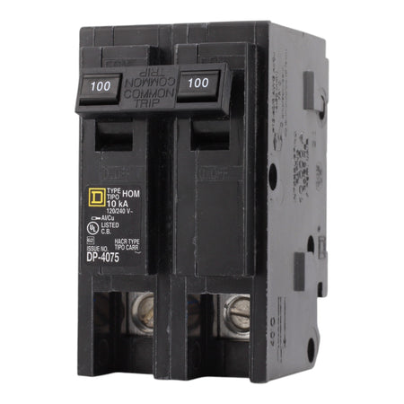 Square D Homeline HOM2100 100A 2P 120/240V Standard Plug-In Circuit Breaker - Image 3