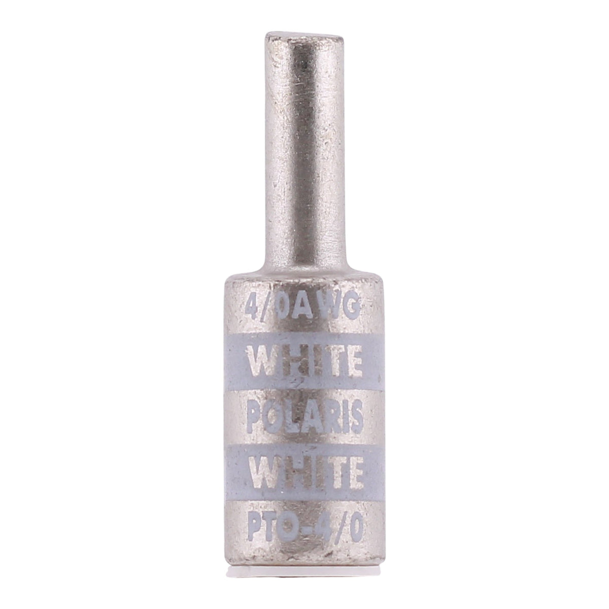 NSI Polaris, PTO-4/0, 4/0 AWG, 2/0 AWG Aluminum Pin, Offset Compression Pin Terminal, White - Image 8