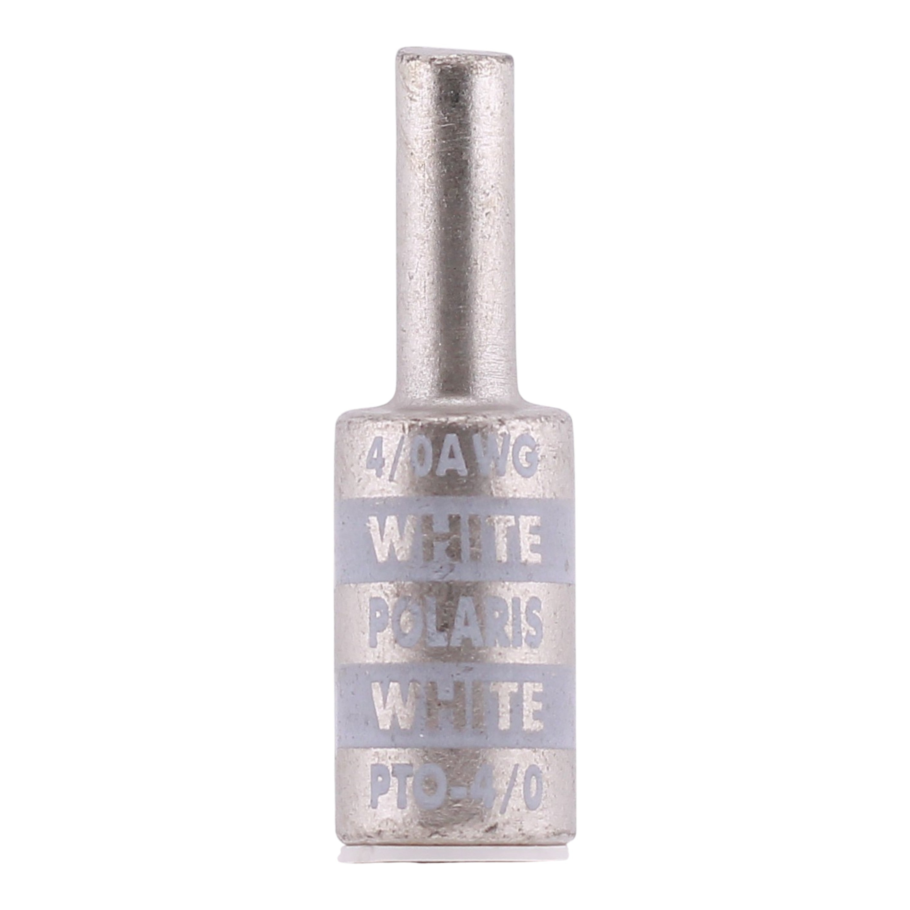 NSI Polaris, PTO-4/0, 4/0 AWG, 2/0 AWG Aluminum Pin, Offset Compression Pin Terminal, White - Image 8
