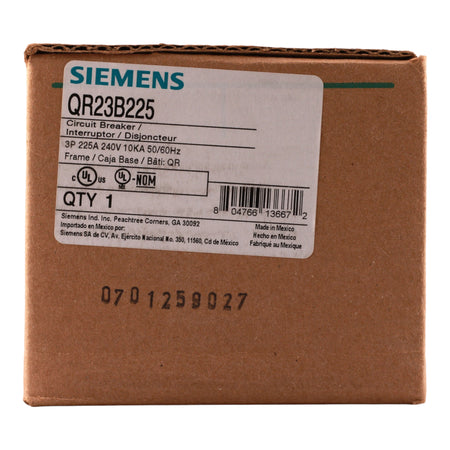 Siemens QR US2:QR23B225 225A 3P 240V Thermal-Magnetic Circuit Breaker - Image 3